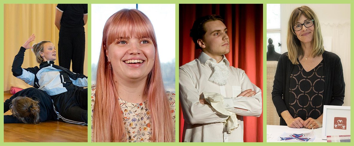 Collage med fyra porträttbilder.