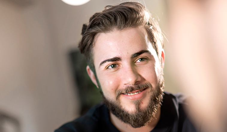 Deltagare på folkhögskola.