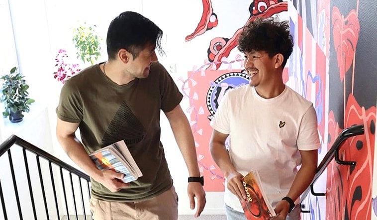 Deltagare i trappa - Kyrkeruds folkhögskola