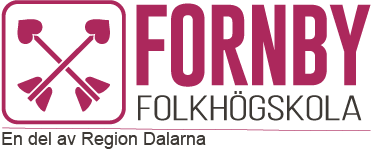 Fornby folkhögskola logotyp i rosa