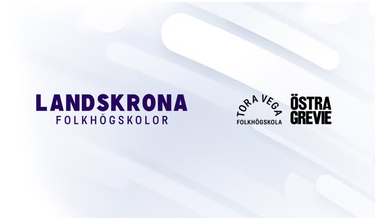 Ett antal personer utanför en byggnad.